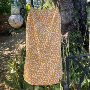 Princess Polly yellow floral mini sundress